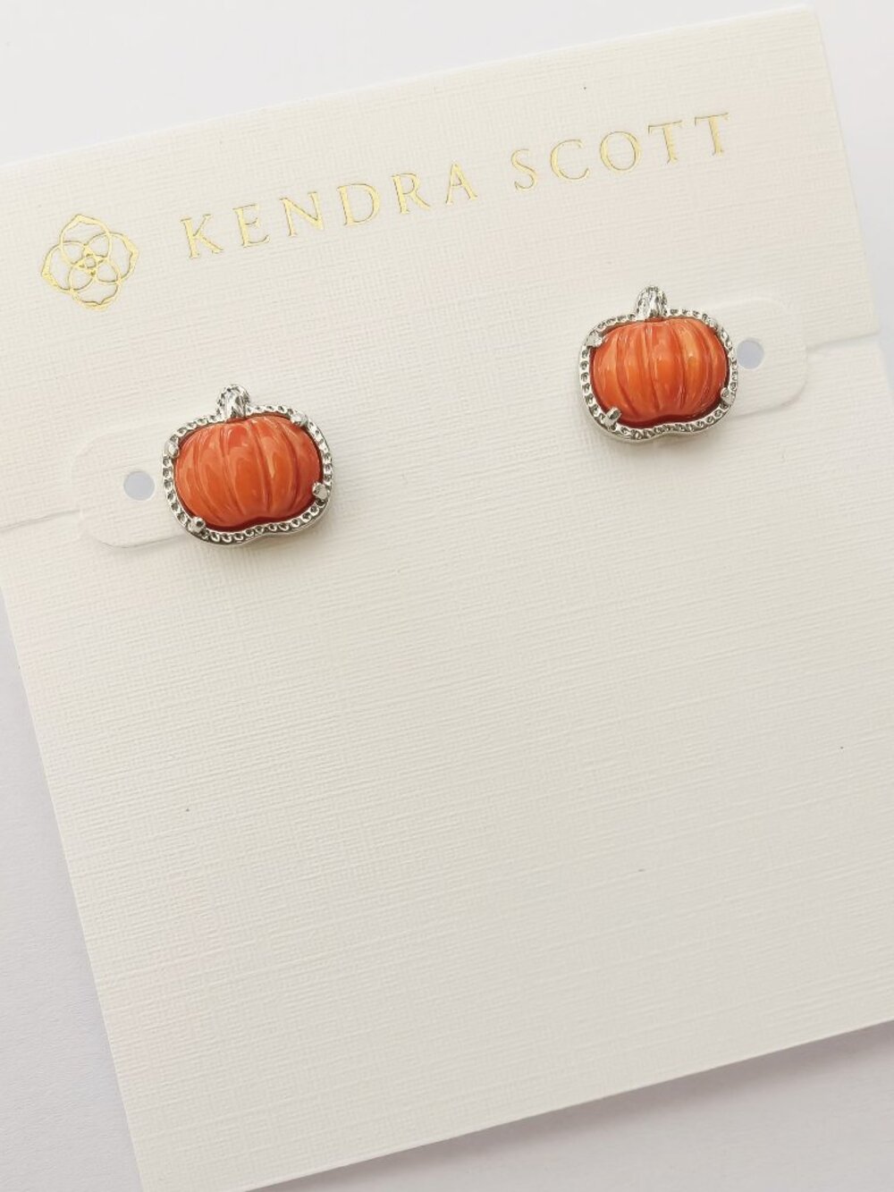 Kendra Scott Pumpkin Stud Earrings